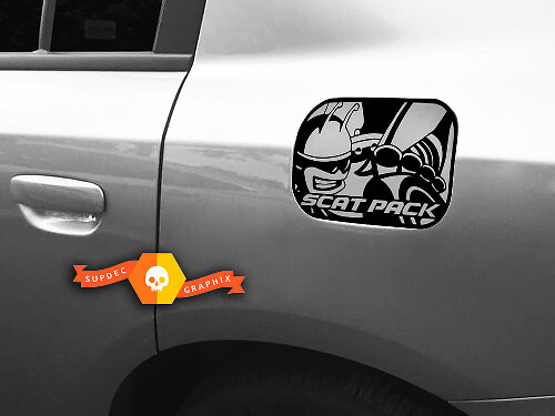 Gas Door Sticker Decal emblem badge for Dodge Charger 2016-2018