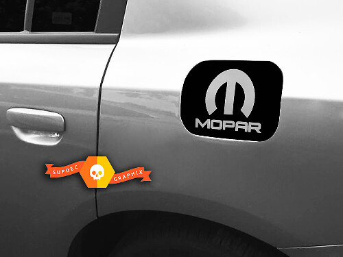 Mopar Fuel Door Vinyl Overlay Decal Sticker 2 for Dodge Charger 2011+