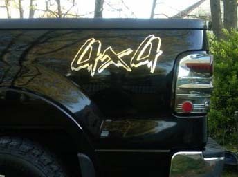 4x4 Jeep Decal Sticker truck Chevy ford GMC dodge #1

