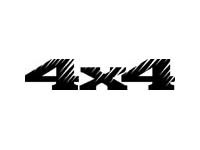4x4 Scratched Style Logo Universal Vinyl Decal Sticker for GMC Sierra