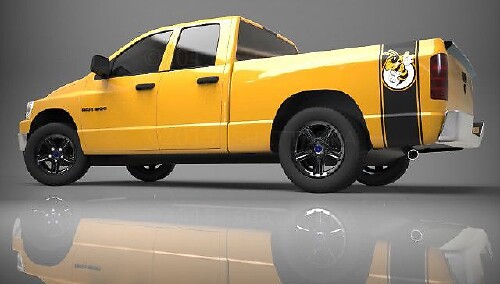 1500 2500 Truck Bed Side Stripe Rumble Bee Ram Dodge Vinyl Decal Sticker PDS018A