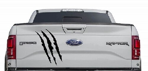 Ford F150 Raptor SVT bed tailgate claw Scratch graphics decal sticker