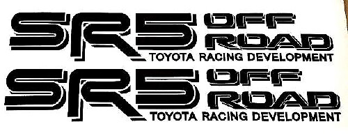SR5 Off Road Style Side Vinyl Decals for Toyota Tacoma