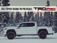 TRD PRO Toyota Racing Development Tacoma Tundra Bed Side Vinyl Decals Stickers 2 Colors 2