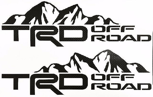 TRD Off Road Mountain Side Vinyl Decals for Toyota Tacoma Tundra