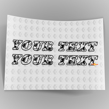 Custom Text Distressed Scratched Style Vinyl Sticker Decals for Jeep Wrangler 3