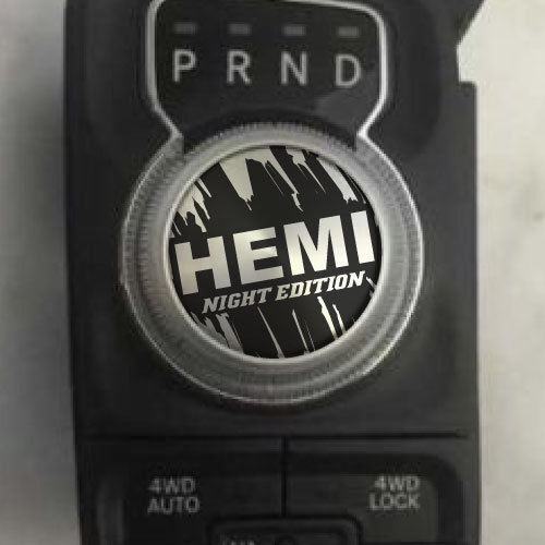 Dodge Ram HEMI Night Edition Grunge Shift Knob Decal Sticker Graphic Vinyl Drive