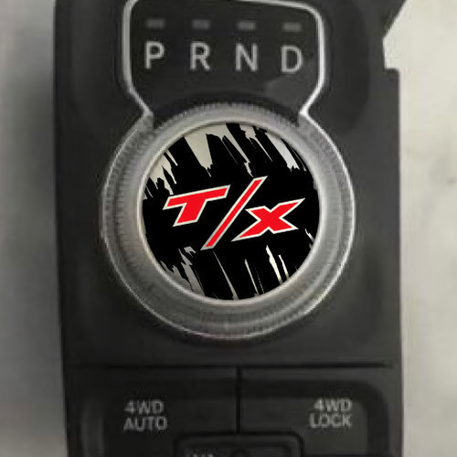 T/X Grunge Shift Knob Pair Universal Vinyl Decal Sticker for Dodge Ram 1500