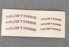 Mustang 6X Brake Caliper High Temp. Vinyl Decal Stickers 2