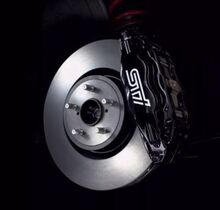 STI Suba Brake Caliper High Temp Vinyl Decal Sticker (Any Color) 2