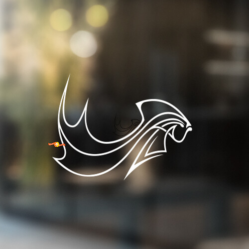 Tribal Style Fish Universal Vinyl Decal Sticker
