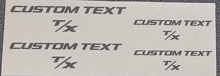 CUSTOM TEXT T/X Caliper Lettering Set Universal Vinyl Decal Sticker for Dodge Challenger_2