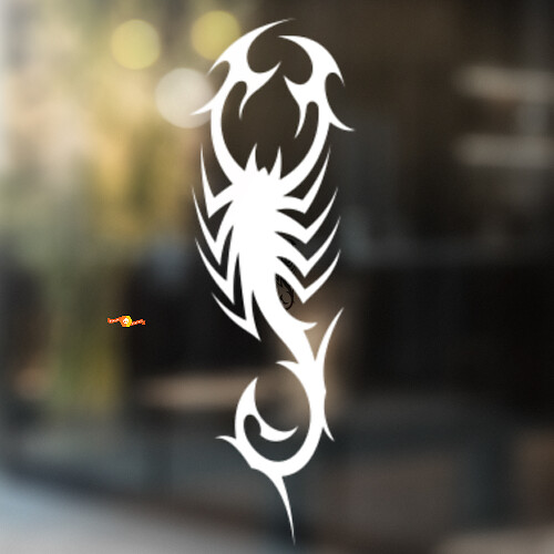 Tribal Style Scorpion Universal Vinyl Decal Sticker