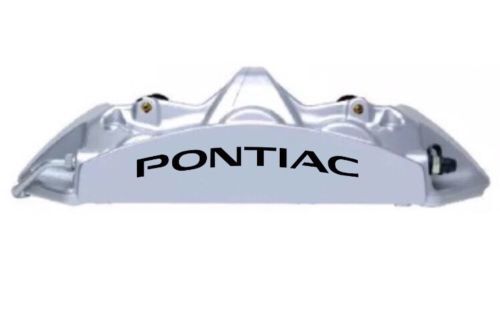 Pontiac Curved Brake Caliper High Temp Vinyl Decal Set for Pontiac 