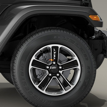 Custom Text Wheel Vinyl Decal Stickers Set for Jeep 3
