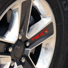 Custom Text Wheel Vinyl Decal Stickers Set for Jeep 6
