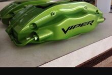 Viper Dodge Brake Caliper HIGH TEMP. Vinyl Decal Stickers Any Color 6 X 3