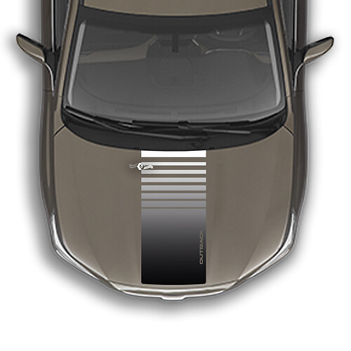Gradient Hood decal Sticker for Suba Outback
