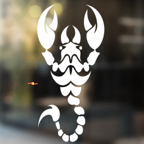 Scorpion Art Universal Vinyl Decal Sticker
