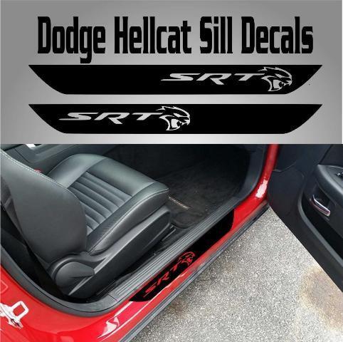 Hellcat Sill Vinyl Decals for Dodge Challenger 2015-2017