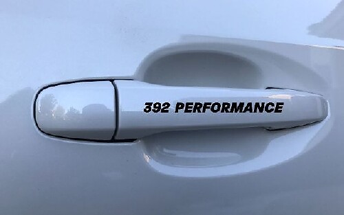 392 Performance Handlevinyldekaler för dörrar till Dodge Challenger