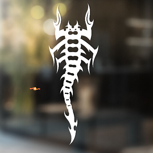 Fire Scorpion Tribal Style Universal Vinyl Decal Sticker