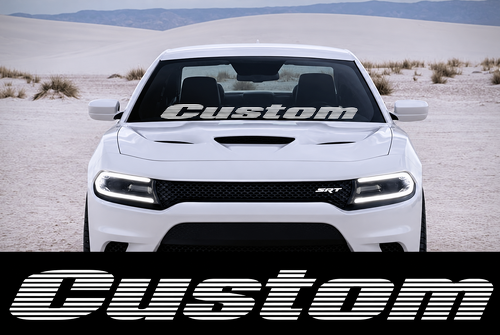 Custom Speed Line 40x4 Banner Windshield Vinyl Decal Sticker
