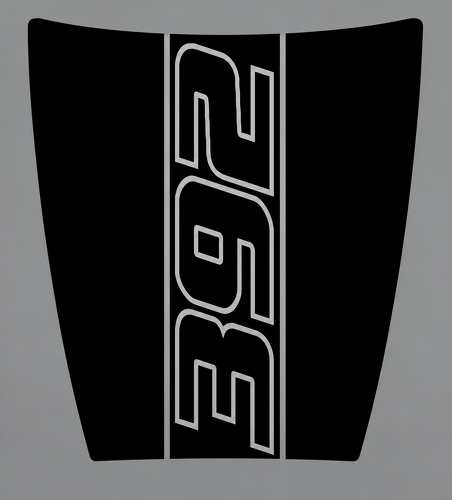 392 Scat Pack Daytona Style Outline Hood Vinyl Decal Sticker for Dodge Charger 2015-2018