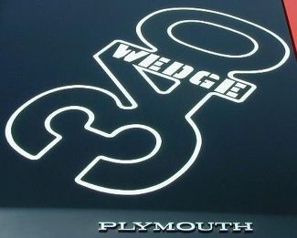 1971 Plymouth Duster 340 Wedge Hood Callout Tape Stripe Decal WHITE Mopar