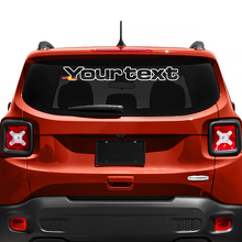 Custom Text Lettering Rear Window Fender Windscreen Sticker Decal Graphic for Jeep Renegade 3