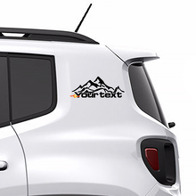 Custom Text Mountains Vinyl Decal Sticker Graphic for Jeep Renegade 3