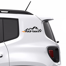 Autocollant Vinyle Personnalisé Montagnes Graphique 2 pour Jeep Renegade 3
