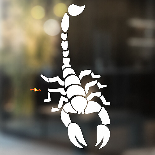 Tail Raised Scorpion Universal Vinyl Decal Sticker
