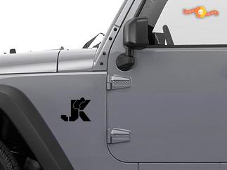 JEEP Wrangler JK Wrangler Decals Stickers Sahara Rubicon premium Set of 2