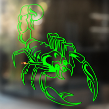 Tail Raised Scorpion Outline Universal Vinyl Decal Sticker_2