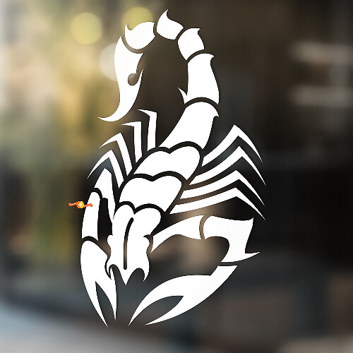 Tail Raised Desert Scorpion Universal Vinyl Decal Sticker