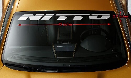 NITTO TYRES RACING OFFROAD Premium Windscreen Banner Vinyl Decal Sticker