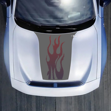 Hood Flame Gradient Decal Sticker for Dodge Charger Electric
 2