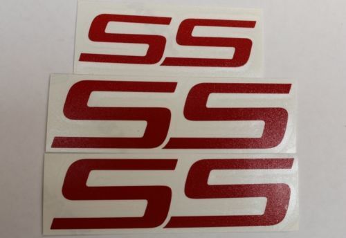 SS Emblem Overlay Stickers Decals (set of 3 ) - 06-09 Impala SS
