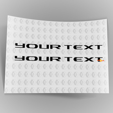 Custom text Emblem Overlay Stickers Decals 3