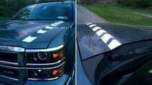 Hood Spear Graphics - 2014-2015 Silverado 1500
 2