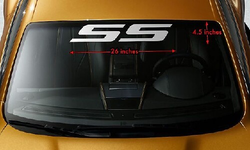 SS Windshield Banner Vinyl Decal for Chevrolet Camaro Impala Cobalt