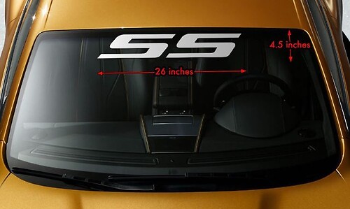 SS Windshield Banner Vinyl Decal Sticker f/ CHEVY CHEVROLET CAMARO IMPALA COBALT
