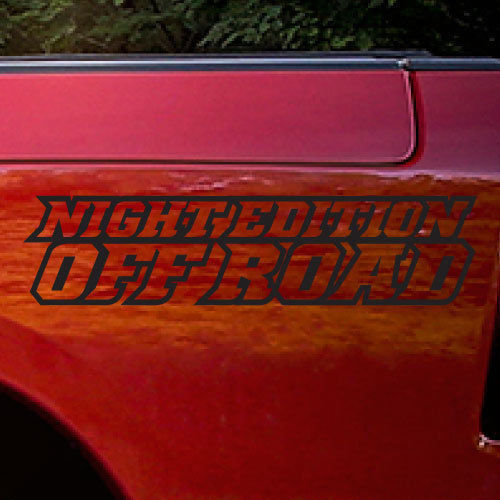 Night Edition Off Road Side Bed Decals for Dodge Ram Rebel 2015-2017