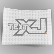 Autocollant en vinyle personnalisé Décalque Sentiers tout-terrain Escalade de rochers 4x4 pour Jeep Cherokee XJ 2