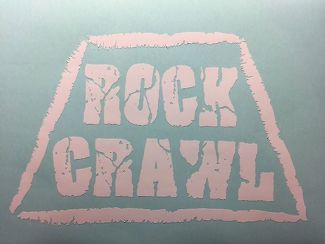 Rock Crawl Decal Sticker F/ Car Truck Suv Trailer Computer