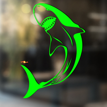 Curved Shark Universal Vinyl Decal Sticker_2