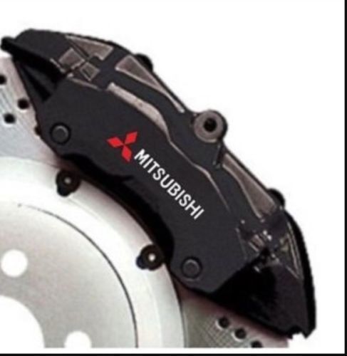Mitsubishi Brake Caliper Vinyl Decal Stickers 4-Piece Set