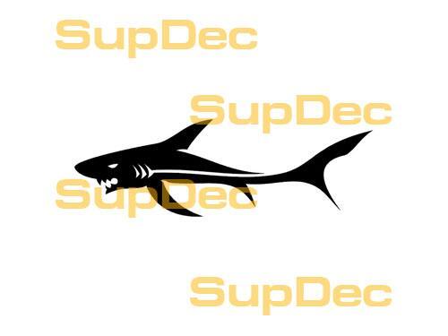 Requin Vinyle Art Mur Fenêtre Salle de Bain Autocollant Décalcomanie amovible #7
