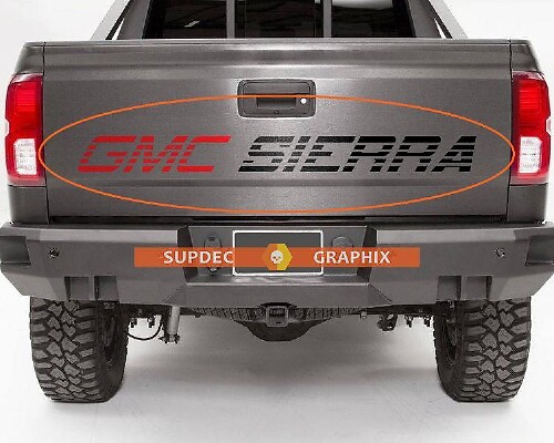 Gmc Sierra Strobe Style Tailgate Vinyl Decal for GMC Sierra